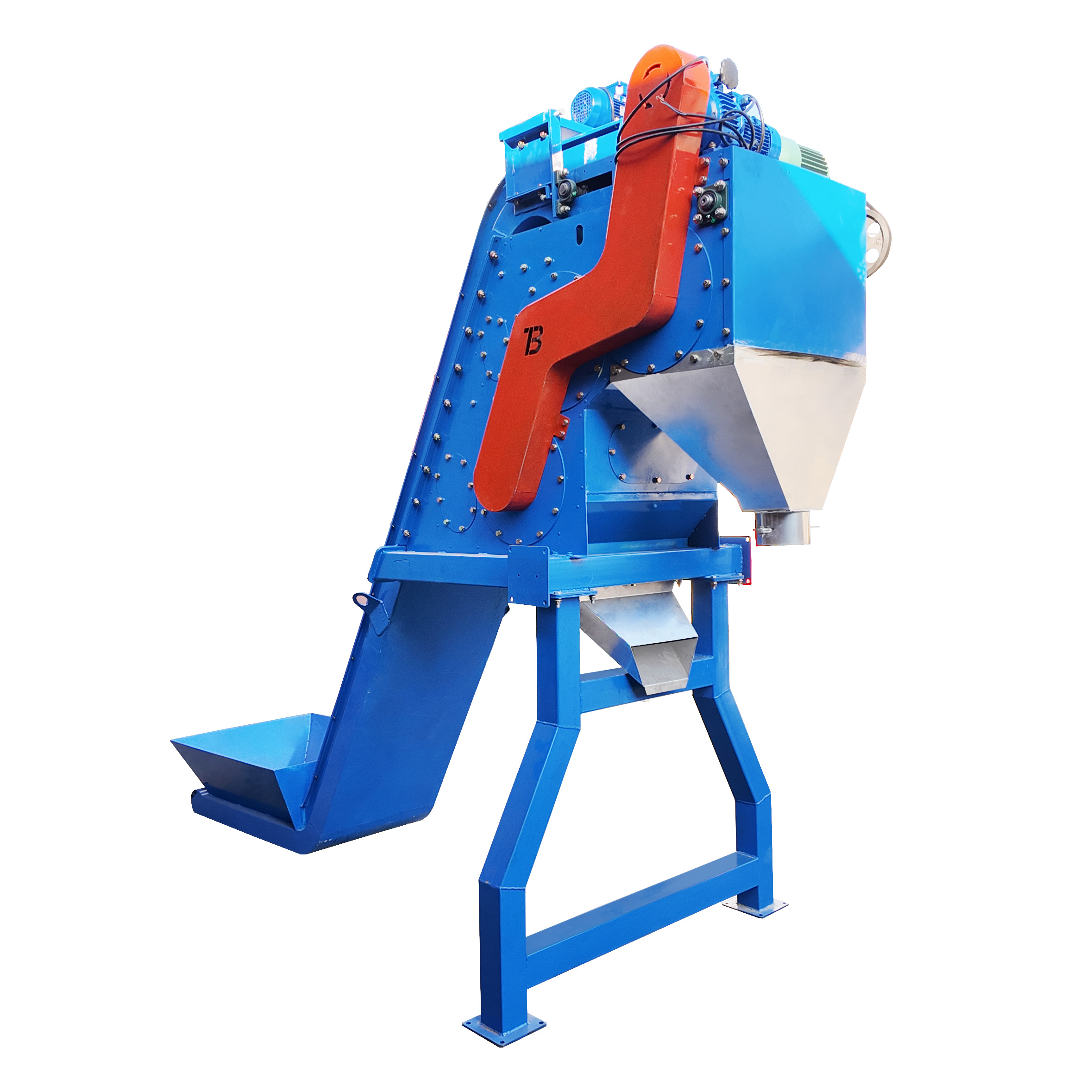 三滚筒逆流磁选机+链板排削机